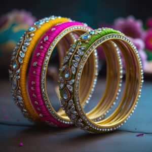 bridal designer silk thread bangles