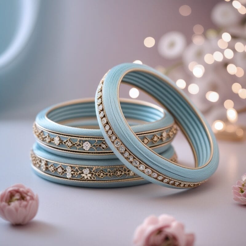 Silk thread bangles for haldi to reception