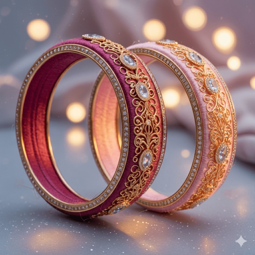 Premium Bridal Silk Thread Bangles for wedding and pre wedding function