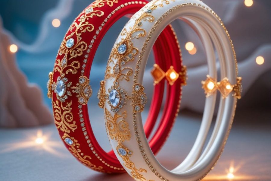 Marriage Silk Thread Bangles Modern Style