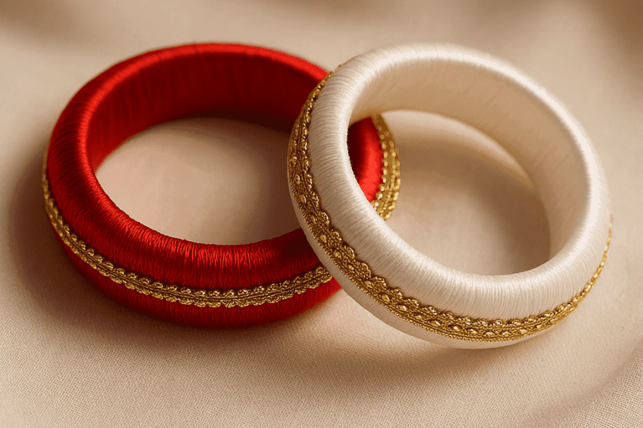 Silk thread bangles bridal fashion trends 2025