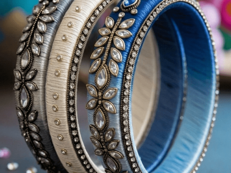Trending Black Silk Thread Bangles 2026
