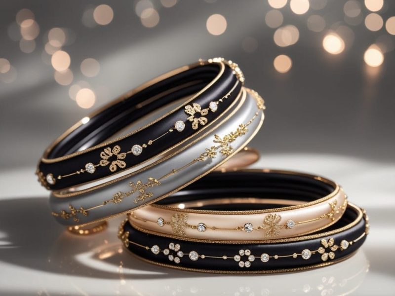 Traditional silk bangles inspired by cultural craftsmanship