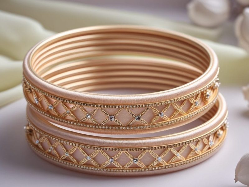 Handmade silk bangles perfect for Haldi function